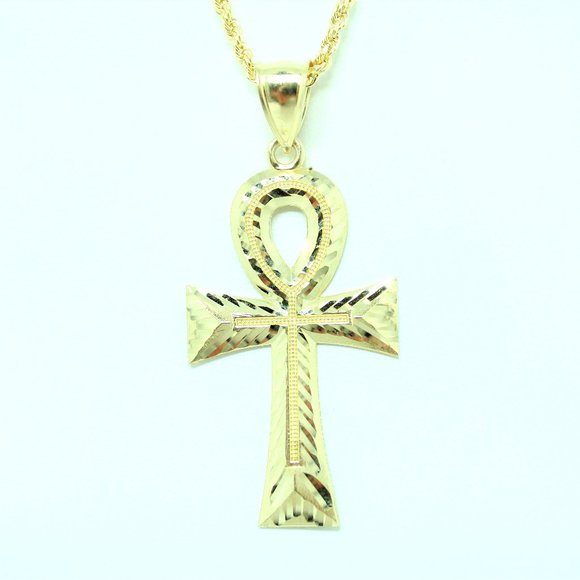 10k Gold Ankh Pendant